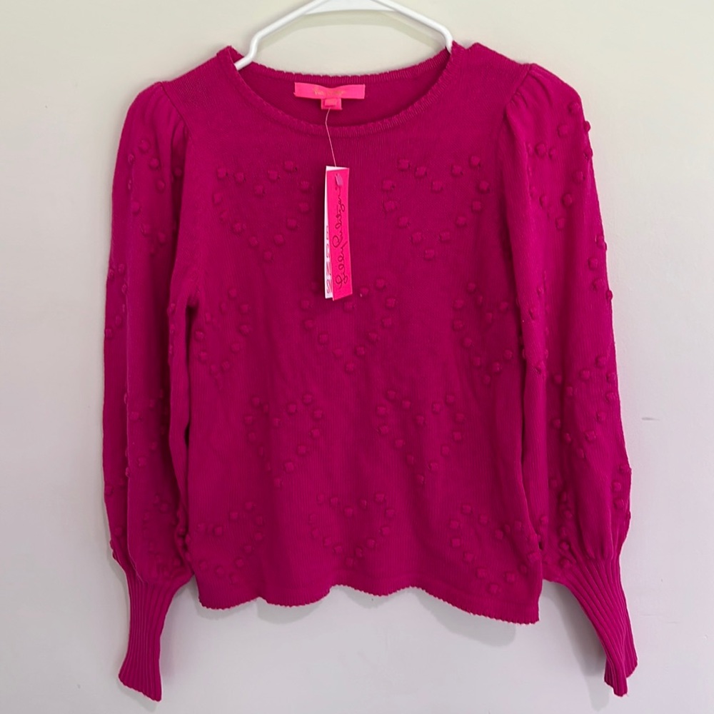 NWT Lilly Pulitzer heart sweater